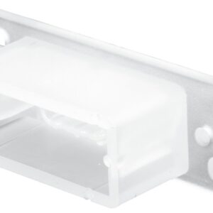 Prime-Line R 7145 Drawer Track Backplate, 3/4 in L, 2-13/32 in W, Plastic, Raw