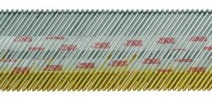 Senco DA17EPBN Series Finish Nail, Glue Collation, 1-1/2 in L, 15 ga, Steel, Bright Basic, Brad Head, Smooth Shank