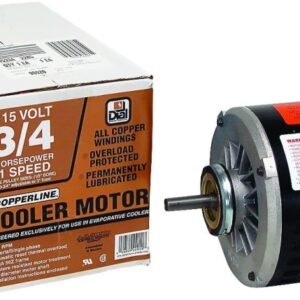 Dial 2205 Evaporative Cooler Motor, 0.75 hp, 115 V, 1/2 in Dia Shaft, 1725 rpm Speed, Ball Bearing