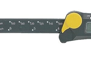General 147 Caliper, 0 to 6 in, 1.57 in Jaw, Digital, LCD Display, Stainless Steel