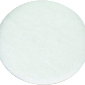 North American Paper 424614 Polishing Pad, White, For: 800 rpm Auto Scrubbers, 5 and 6 Cup Glass or Plastic Blender Jars