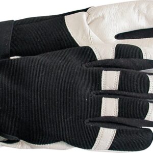 Boss 4047X Protective Gloves, XL, Wing Thumb, Elastic Cuff, Goatskin Leather, White