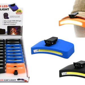 Diamond Visions 08-1517 Clip-On Light, AAA Battery, LED Lamp, 200 Lumens, Black/Blue/Green/Orange/Red