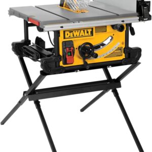 DEWALT DWE7491X Table Saw with Scissor Stand, 120 VAC, 15 A, 10 in Dia Blade, 5/8 in Arbor, 4800 rpm Speed