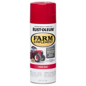 Rust-Oleum 280136 Farm Equipment Spray , Gloss, Ford Red, 12 oz, Can