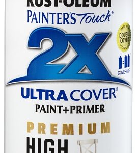 Rust-Oleum 348856 Spray Paint, High-Gloss, White Sand, 12 oz, Can