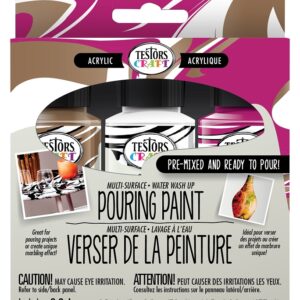 Testors 352451 Acrylic Artist Paint, Fuchsia/Gold/White, 2 oz