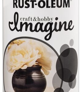 Rust-Oleum Imagine 353333 Craft Spray Paint, Chrome, Black, 10 oz, Can
