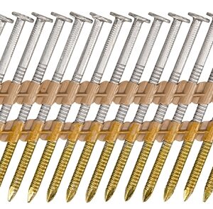 ProFIT 0710286 Collated Nail, 3-1/4 in L, 316 Stainless Steel, Round Head, Ring Shank