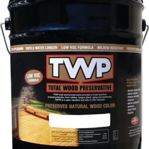 TWP 1500 Series TWP-1504-5 Stain and Wood Preservative, Black/Walnut, Liquid, 5 gal