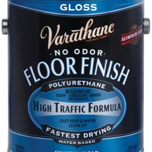 Rust-Oleum 230031 Crystal Clear Floor Finish, Gloss, Liquid, Crystal Clear, 1 gal, Can
