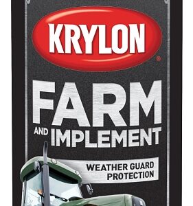 Krylon K01943000 Farm Equipment Spray, High-Gloss, Oliver Green, 12 oz