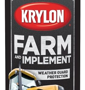 Krylon K01944000 Farm Equipment Spray, 12 oz, 20 sq-ft Coverage Area, Oil Base, High-Gloss, Old Equipment CAT Yellow
