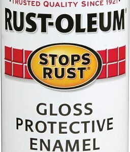 Rust-Oleum 7779830 Rust Preventative Spray Paint, Gloss, Black, 12 oz, Can