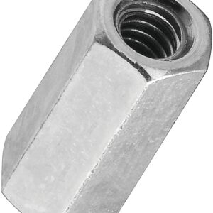National Hardware 4003 Series N182-659 Coupling Nut, UNC Thread, 10-24 Thread, Steel, Zinc