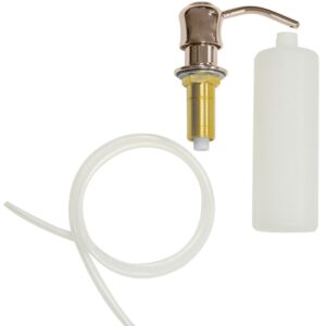 Danco 10040 Soap Dispenser with Curved Nozzle, Metal, Brushed Nickel