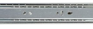KV True-Trac TT100P 500 Drawer Slide, 100 lb, 500 mm L Rail, 12.7 mm W Rail, Zinc