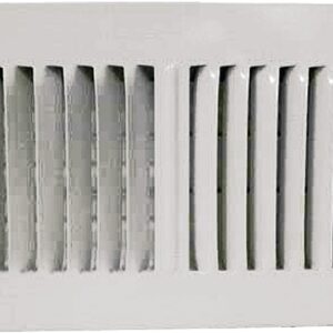 ProSource SW02-8X4 Sidewall Register, Steel, White