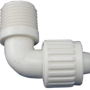 Flair-It PEXLOCK 16803 Pipe Elbow, 1/2 in, MPT, 90 deg Angle