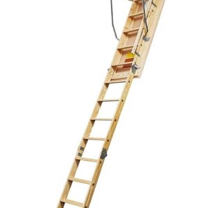 American Stairways Husky 655 Series 6255410 Disappearing Stairway, 10 ft H Ceiling, 13-Step, 300 lb, 1 ft W Step
