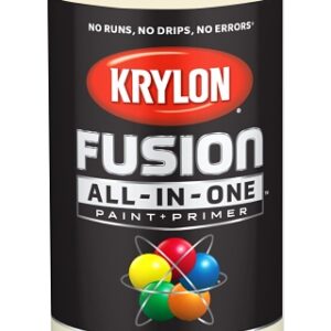 Krylon K02706007 Spray Paint, 12 oz Can, 25 sq-ft Coverage Area, Acrylic Base, Gloss, Dover White