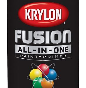 Krylon K02754007 Spray Paint, Matte, Black, 12 oz, Can