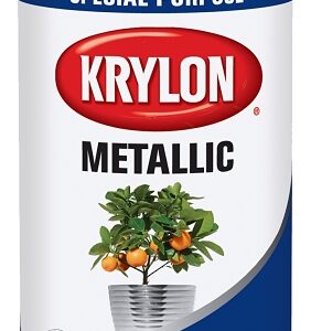 Krylon K01701A77 Metallic Spray Paint, Metallic, Bright Gold, 11 oz, Can