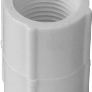 IPEX 435468 Pipe Coupling, 1 in, FPT, White, SCH 40 Schedule, 450 psi Pressure