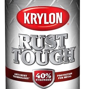 Krylon Rust Tough K09268008 Enamel Spray Paint, Satin, White, 12 oz, Can