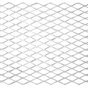 National Hardware 4075BC Series N215-798 Expanded Grid Sheet, 13 ga Thick Material, 12 in W, 24 in L, Steel, Plain