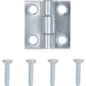 ProSource LR-052-PS Utility Hinge, Steel, Zinc, Removable Pin, 180 deg Range of Motion, Full Mortise Mounting