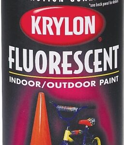 Krylon K03105007 Fluorescent Spray Paint, Gloss, Cerise, 11 oz, Can