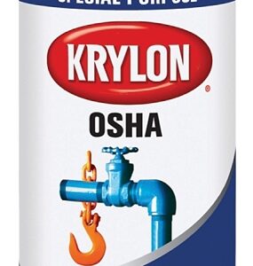 Krylon K02410777 Safety Spray Paint, Gloss, OSHA Safety Orange, 12 oz, Can