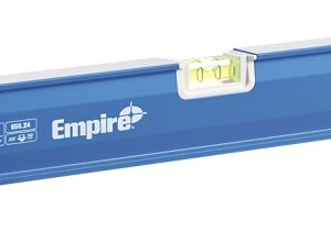 Empire 650 Series 650.24 Compact Box Level, 24 in L, 3-Vial, Aluminum, Blue