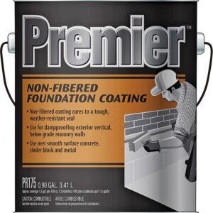 Henry PR175042 Foundation Coating, Black, Liquid, 0.9 gal Pail