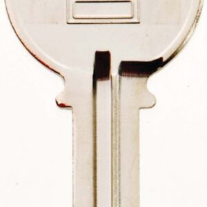 Hy-Ko 11010K2 Key Blank, Brass, Nickel, For: Keil Cabinet, House Locks and Padlocks