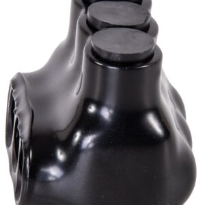 NSI IPL Series IPL4-3B Insulated Multi-Tap Connector, 4 to 14 AWG Wire, 3-Pole, Plastisol Housing Material, Black