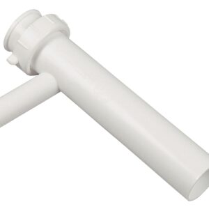 Danco 94023 Tailpiece, 1-1/2 in, 8 in L, Direct-Connect, 5/8 in Branch, Plastic, White