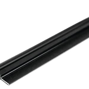 M-D 43342 Top and Side Door Seal, 1 in W, 84 in L, Aluminum, Brown, Self Adhesive Mounting