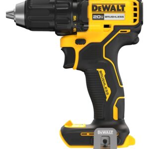DEWALT DCD793B Cordless Drill Driver, Tool Only, 20 V, 1/2 in Chuck, Keyless Chuck, Includes: (1) Belt Hook