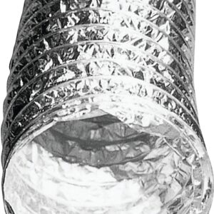 Builder's Best 110224 Foil Duct, 8 ft L, Class 1 Pressure Class, Aluminum/Polyester