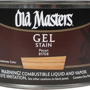 Old Masters 81708 Gel Stain, Pecan, Liquid, 1 pt, Can