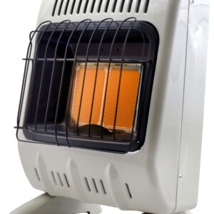 Mr. Heater F299811 Vent-Free Radiant Gas Heater, 11-1/4 in W, 23 in H, 10,000 Btu Heating, Natural Gas