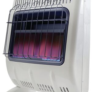 Mr. Heater F299730 Vent-Free Blue Flame Gas Heater, 20 lb Fuel Tank, Propane, 30000 Btu, 750 sq-ft Heating Area