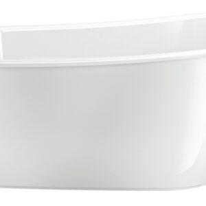 Maax Sax 105797-000-002 Bathtub, 38 to 44 gal, 60 in L, 32 in W, 25 in H, Free-Standing Installation, Fiberglass, White