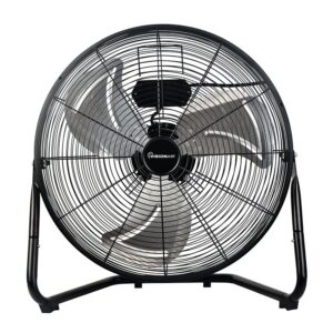 VisionAir 1VAFHV20 High-Velocity Floor Fan with Aluminum Oil Bearing Motor, 120 V, 20 in Dia Blade, 3-Speed