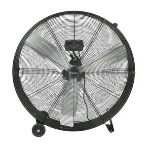 VisionAir 2VAFDRUM36 Heavy-Duty High-Velocity Drum Fan, 120 V, 36 in Dia Blade, 2-Speed, 12,000 cfm Air