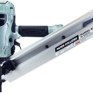 Metabo HPT NR90AES1M Framing Nailer, 64 Magazine, 21 deg Collation, Angled Collation, 2 to 3-1/2 in Fastener
