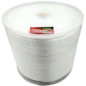 Baron 54012 Rope, 5/16 in Dia, 600 ft L, 192 lb Working Load, Nylon/Poly, White
