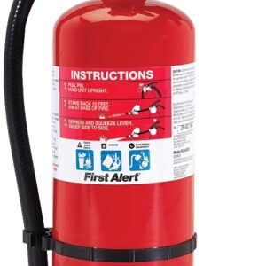 First Alert PRO5 Fire Extinguisher, 5 lb, Monoammonium Phosphate, 3-A:40-B:C Class, Wall